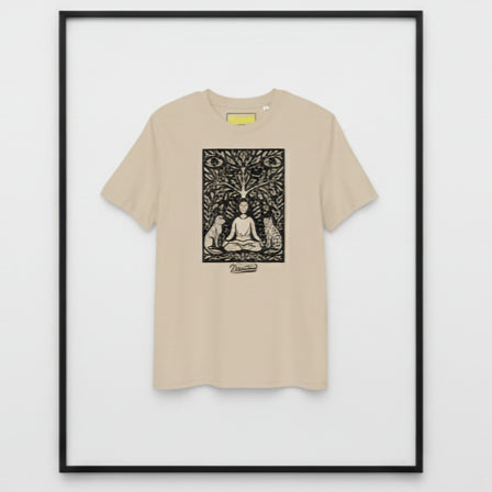 meditation Unisex organic cotton tee supports mental health foundation