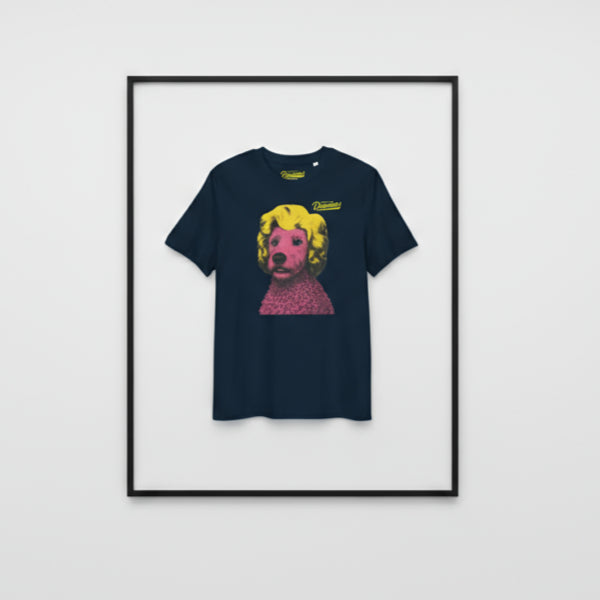 MARILYN  Unisex organic cotton tee supports Happy Doggo