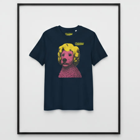 MARILYN  Unisex organic cotton tee supports Happy Doggo