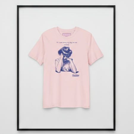If I can't bring my dog Unisex organic cotton tee supports Happy Doggo