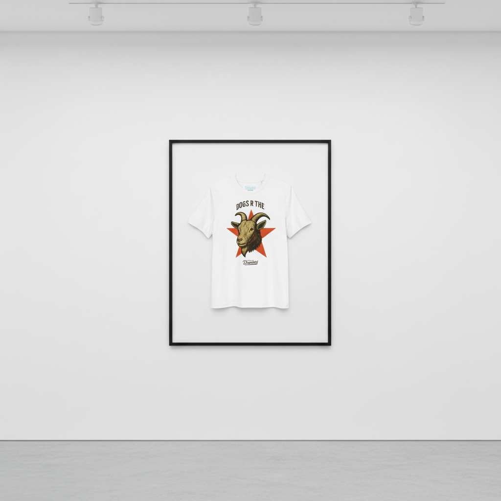 dogs r the goat Unisex organic cotton tee supports Happy Doggo